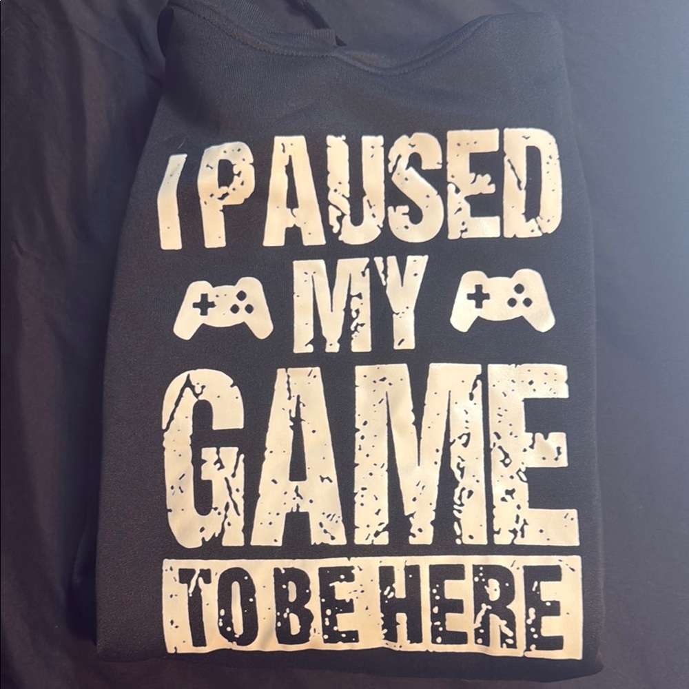 Black and White Gaming Sweatshirt Bold Design